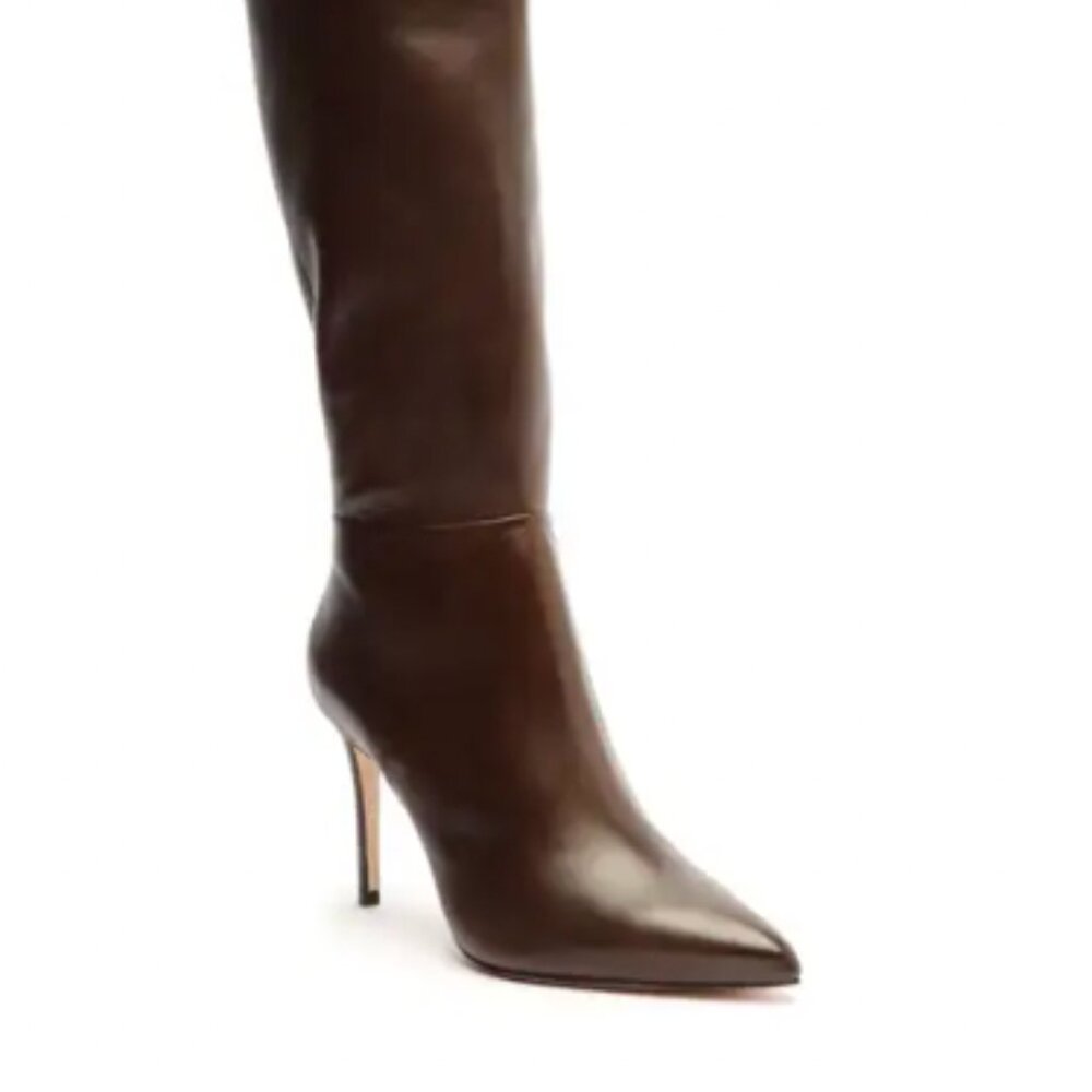 Schutz Mikki Up Knee High Boot, brown